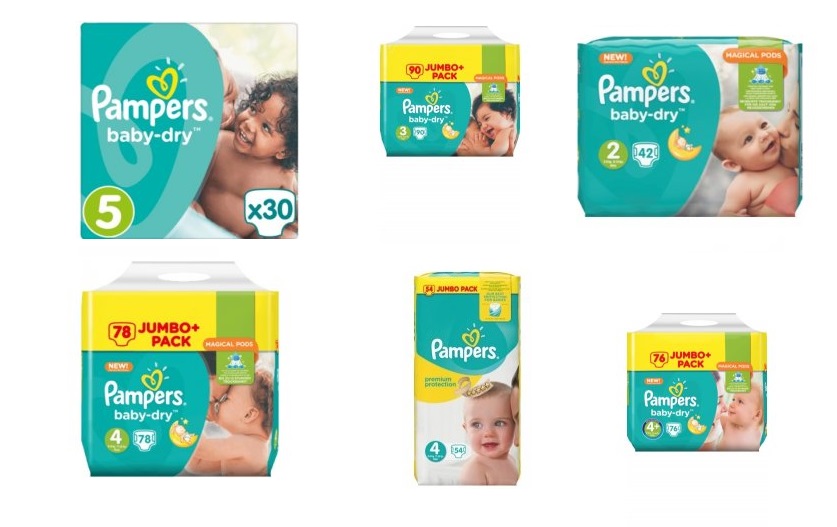 plenky pampers velikosti